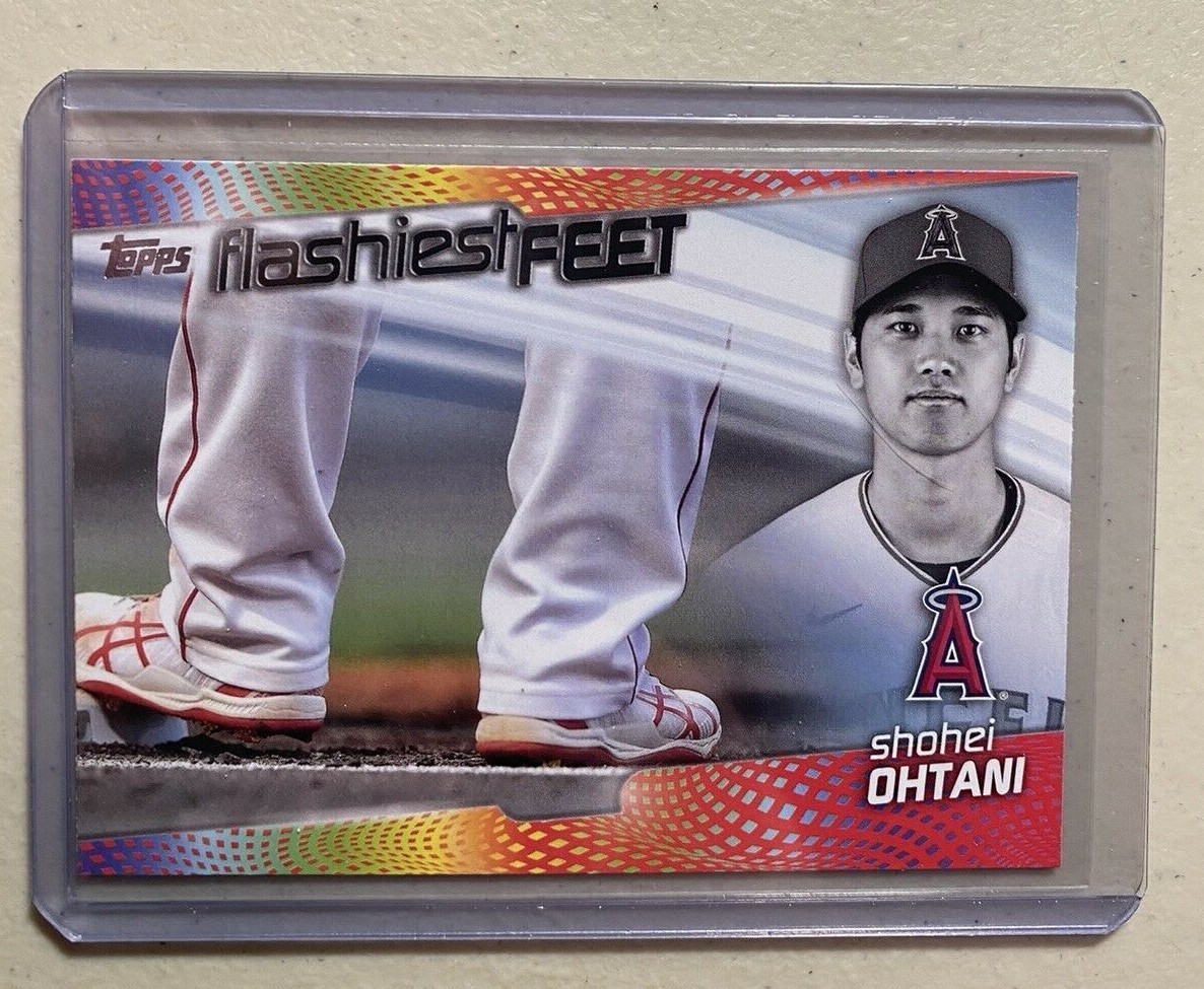 2022 Topps Flashiest Feet #FF14 Shohei Ohtani Los Angeles Angels