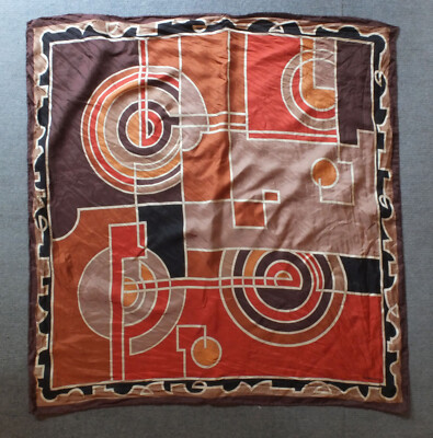 Vintage 80er, Codello, Seidentuch, Carré, ca 85 x85 cm, quadratisch, geometrisch