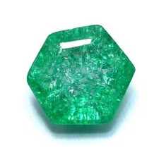 Certified 200 Ct Natural Colombian Green Emerald Hexagon Cut Loose Gemstone