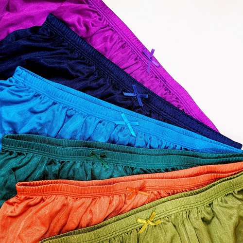 6x Vintage Sheer Nylon Sissy Brief Panties Size 3XL Gusset Granny Mushroom Style - Picture 2 of 9