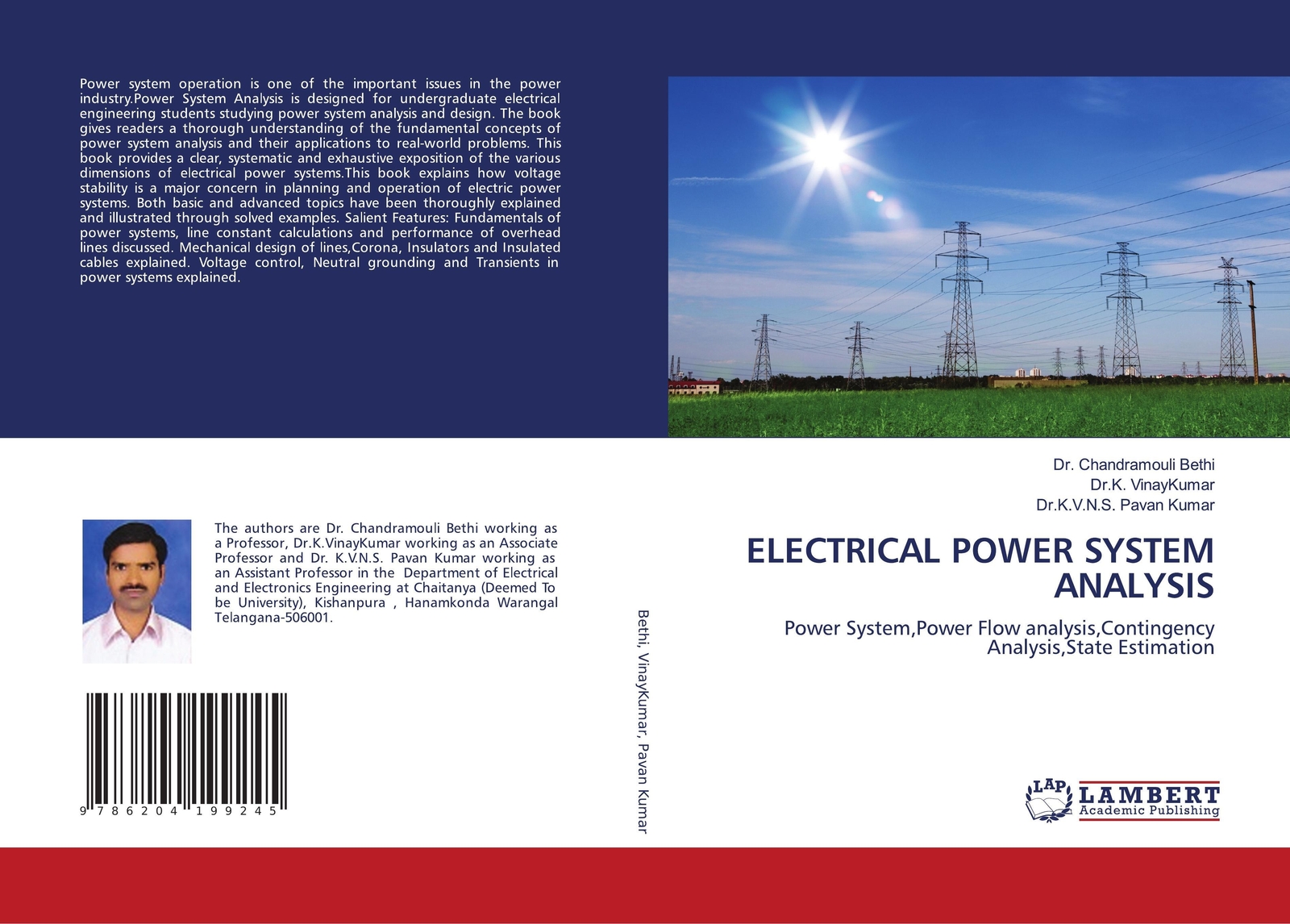 Thumbnail - Electrical Power System Analysis Chandramouli Bethi (u. A.)