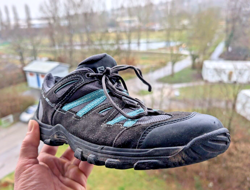 Salomon Trekking-Sportschuh Grau-schwarz, gebraucht Gr.42 - Bild 2 von 5