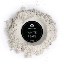 MEYSPRING White Pearl Mica Powder for Epoxy - Two Tone Resin Color Pigment 