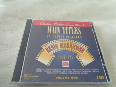 Ennio Morricone: Main Titles Volume One NEW 2-CD (1996 DRG) Classic Italian Soun