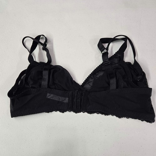 Adored By Adore Me Women Bra 2X Black Bralette Wireless Adjustable Strap - Picture 9 of 11