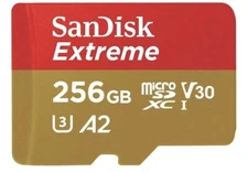 256GB Sandisk Extreme MicroSDXC Memory Card A2 4K UHD V30 CL10 U3. New Unopened!