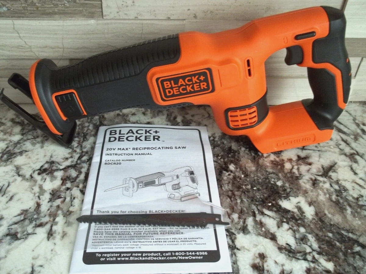 Black+decker 20V MAX* Cordless Reciprocating Saw Kit (BDCR20C)