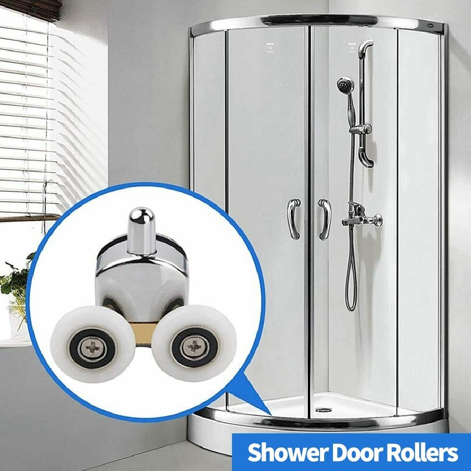 4 Pcs/Set Double Shower Screen Door Roller Top And Bottom 23mm