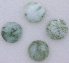 FOUR 10mm Round Jade Cabochon Cab Gem Stone Gemstone