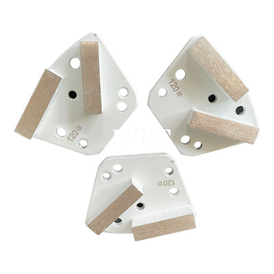 3PK Trapezoidal Diamond Grinding Disc For Floor Grinders Hard Concrete Surface