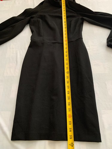 Women Charler Henry Black Cold Shoulder Long Sleeve Back Zip Dress Size XSP - Picture 7 of 15