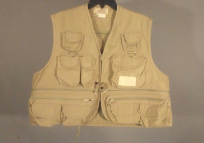 GILET DE CHASSE PERCUSSION SAVANE FILET- KAKI - TAILLE XL - Gilets de