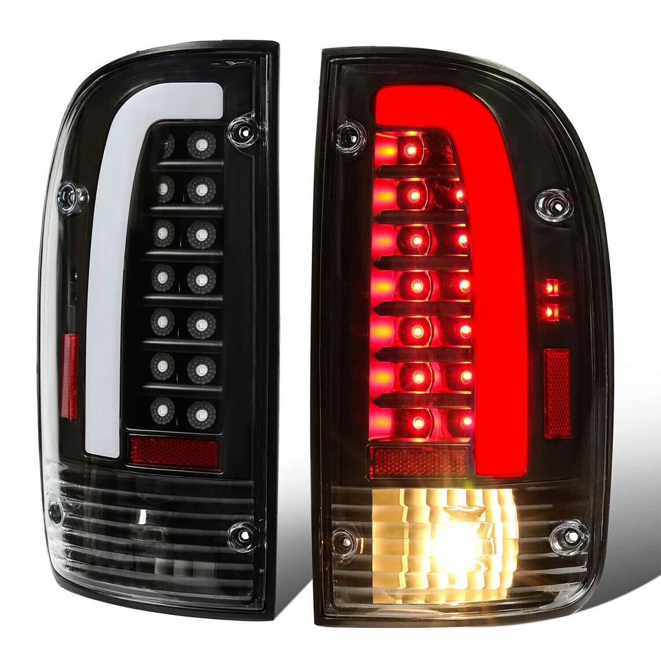Luces traseras de tubo LED para Toyota Tacoma 1995-2000 lámpara trasera izquierda+derecha con bombilla y enchufe Foto 2 de 4