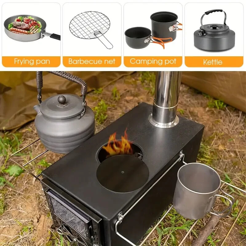 Rocket Fuel Tent Stove Outdoor Portable Wood Burning
