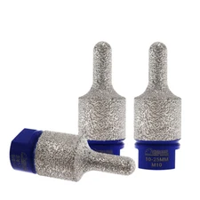 2pcs 10mm*25mm Diamond Milling Bits Ceramic Tile Marble Finger Core Hole Saw