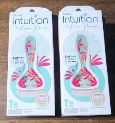 Lot Of 2 Schick Intuition Razor Sensitive Care Reyna Noriega Special Edition NIB
