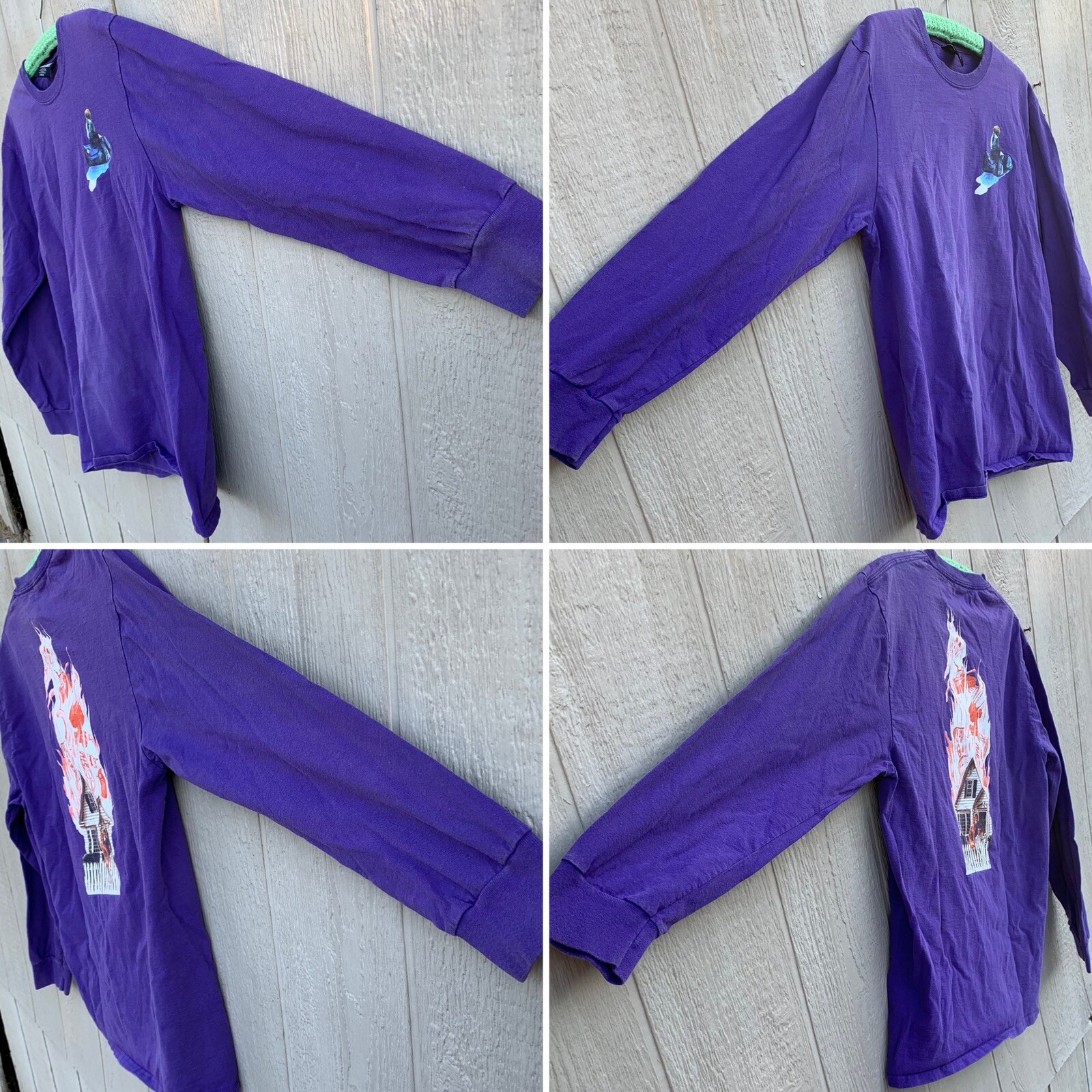 Hockey Eyes without a face long sleeve graphic tshir… Gem