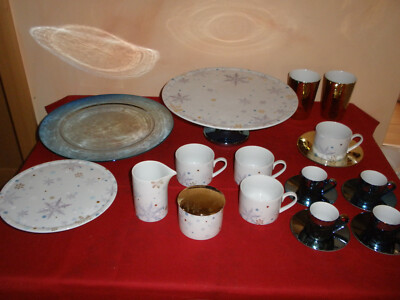 Rosenthal Solitaire Snowflake Christmas Kombitassen Brotteller ect Auswahl