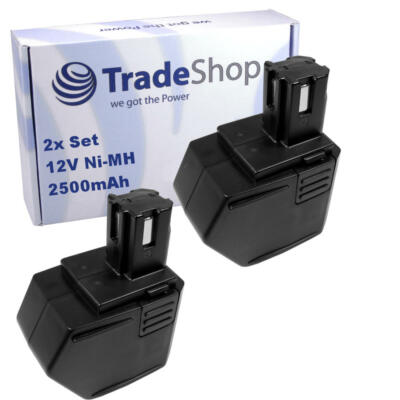 2x Hochleistungs Ni-MH AKKU 12V 2500mAh ersetzt Hilti SBP12 SFB125 SFB105