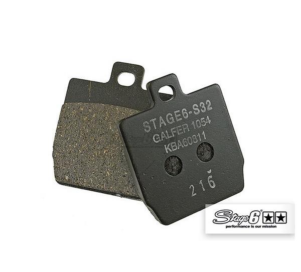 Plaquettes de frein Stage 6 Sport garnitures scooter MBK Nitro Aerox 50