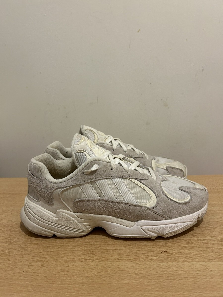 adidas originals YUNG men's cloud white trainers size uk