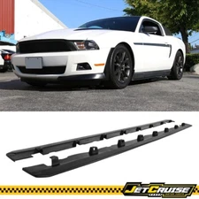 Fits 10-14 Ford Mustang Side Skirts Extension Rocker Panel Unpainted PU 2PCS