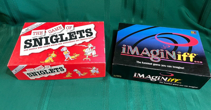 A Pair of Imaginative Board Games, The Game of Sniglets and Imagin If… (1086)