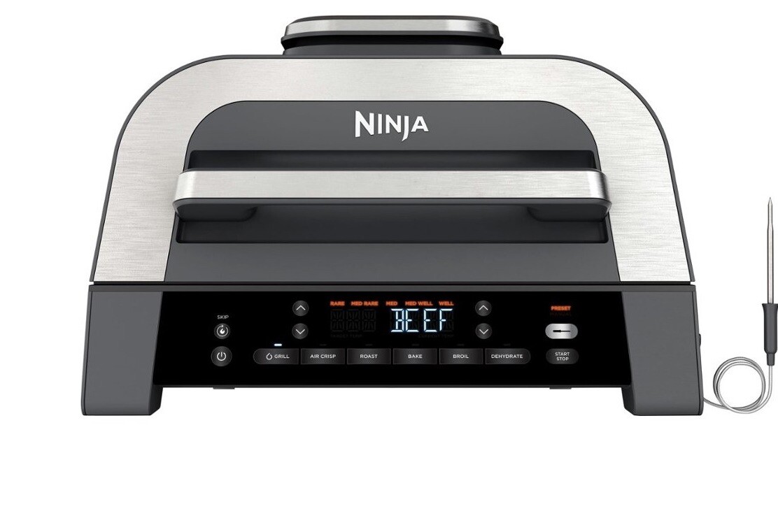 Grill w/Air Fry Ninja Foodi Smart XL 6-in-1 Indoor Roast Broil Settings, DG551