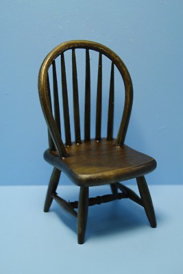 Sedia Windsor Noce Miniatura 1:12 Per Casa Delle Bambole - Cucina/Sala Da Pranzo Handley