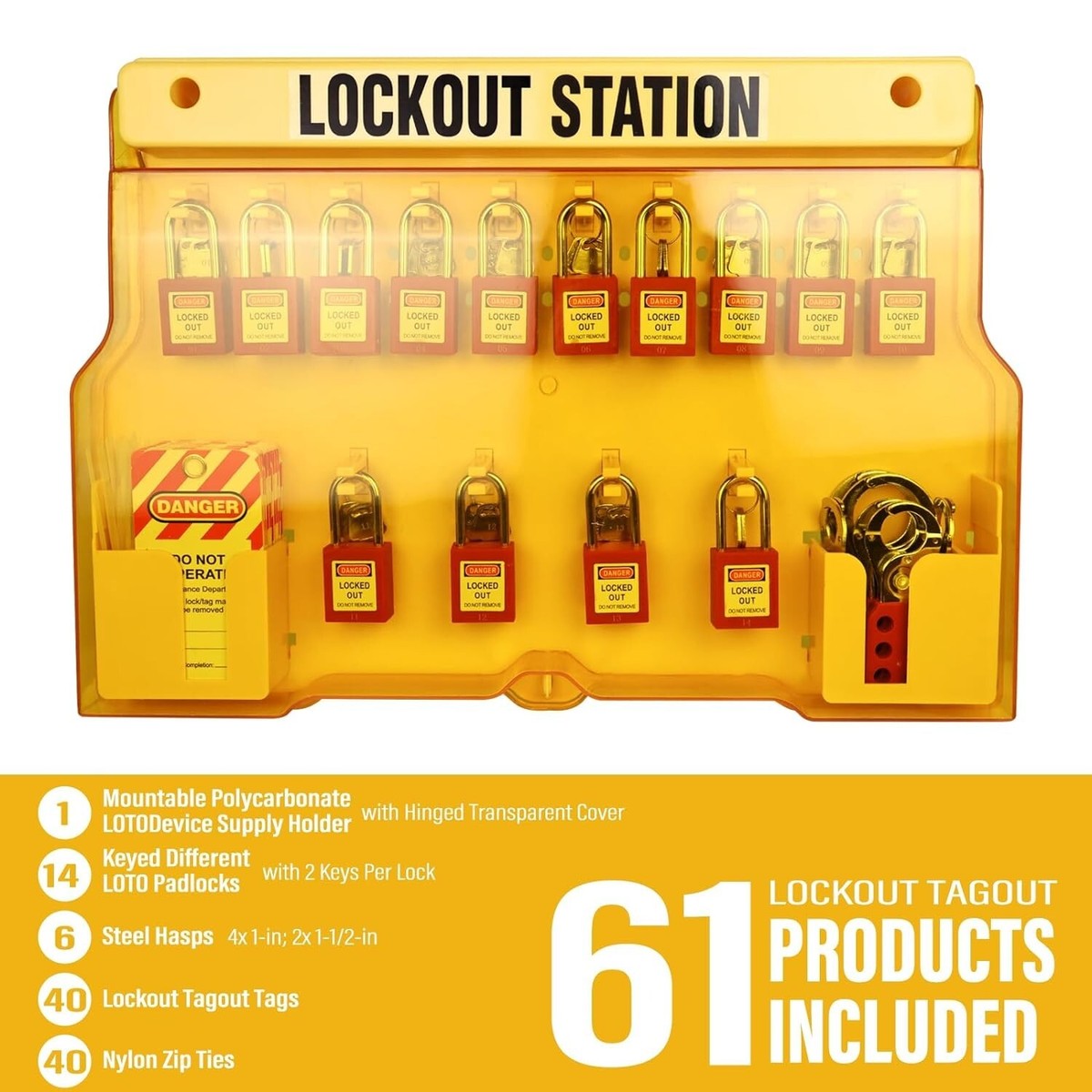 Lockout Kit TRADESAFE Gate Valve Lockout - Red Lockout Tagout Valve For ...