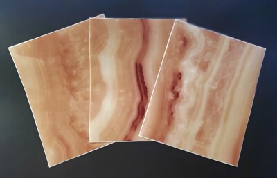 Honey Onyx Marble Clock Replacement Column Sheets 8 x 10 Seth Thomas Sessions