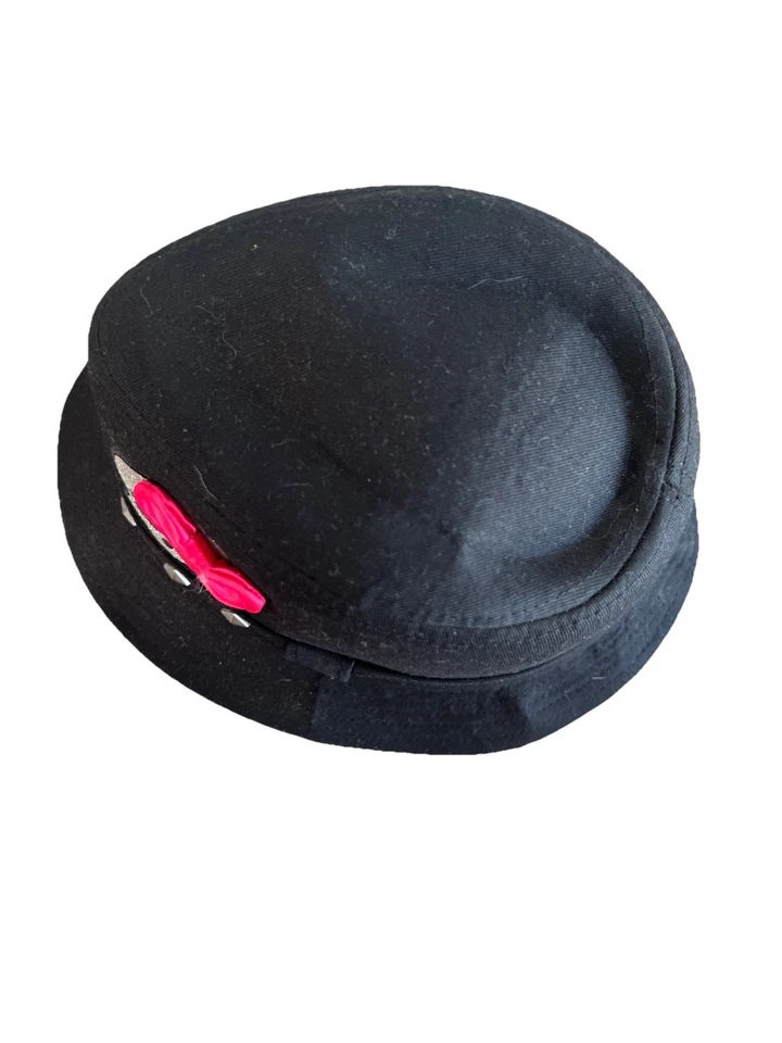 Monster High Black Fedora Hat 2012 Skull Bow Sparkle 2012 Costume Dress Up EUC - Image 3 of 4