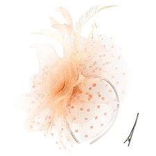 Fascinators for Women Tea Party Headband Hats Small-3X-Large Champagne