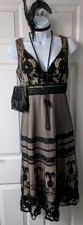 NEXT Black Lace Dress Size 14 Peaky Blinders Style 1920s Gatsby Flapper Wedding