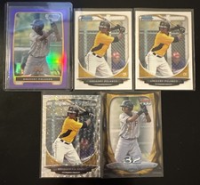 (5x) Gregory Polanco Purple Refractor /199 Sparkle Bowman 100 Rookie RC LOT