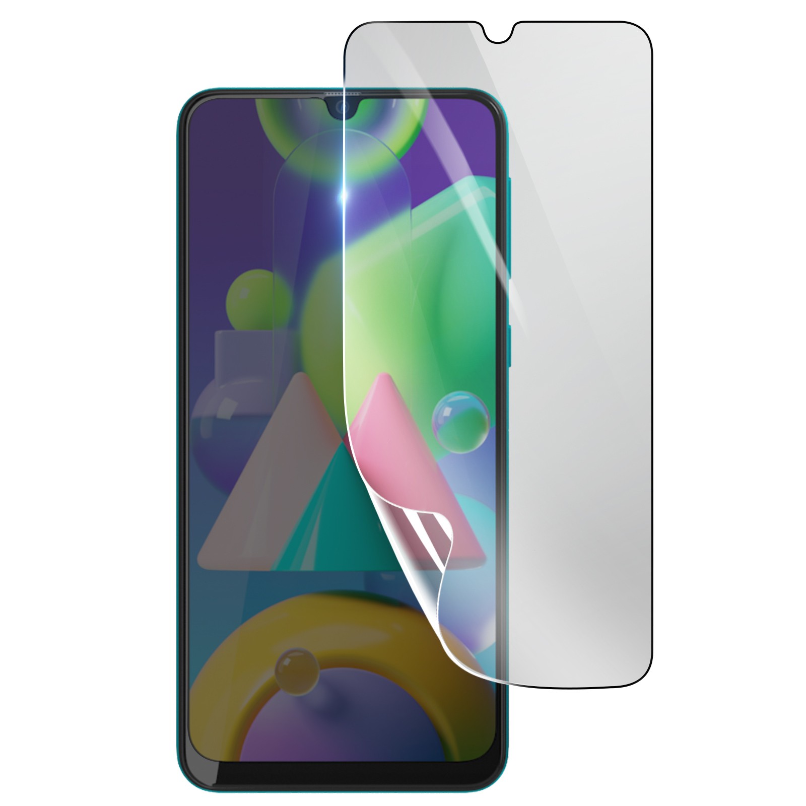 Protection écran hydrogel pour Galaxy M21 idéale contre les rayures de clés