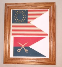 Indian Wars Flag Set, 7th Cavalry, George Armstrong Custer Flags, Little Bighorn