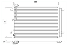 Valeo 822633 Kondensator, Klimaanlage für AUDI BENTLEY