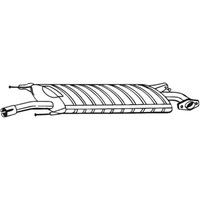 Bosal MittelschalldäMpfer SchalldäMpfer FüR Toyota RAV 4 III _A3_ 2.0 4WD