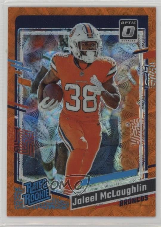 2023 Donruss Optic Rated Rookie Orange Scope Prizm /79 Jaleel McLaughlin #232