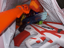 Large NERF Fortnite Blaster Lot Mixed Toy Guns Foam Darts Magazines Bundle