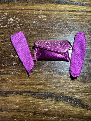 Vtg Mattel Barbie Jewel Secrets Whitney Purse Accessory & Matching Arm Warmers