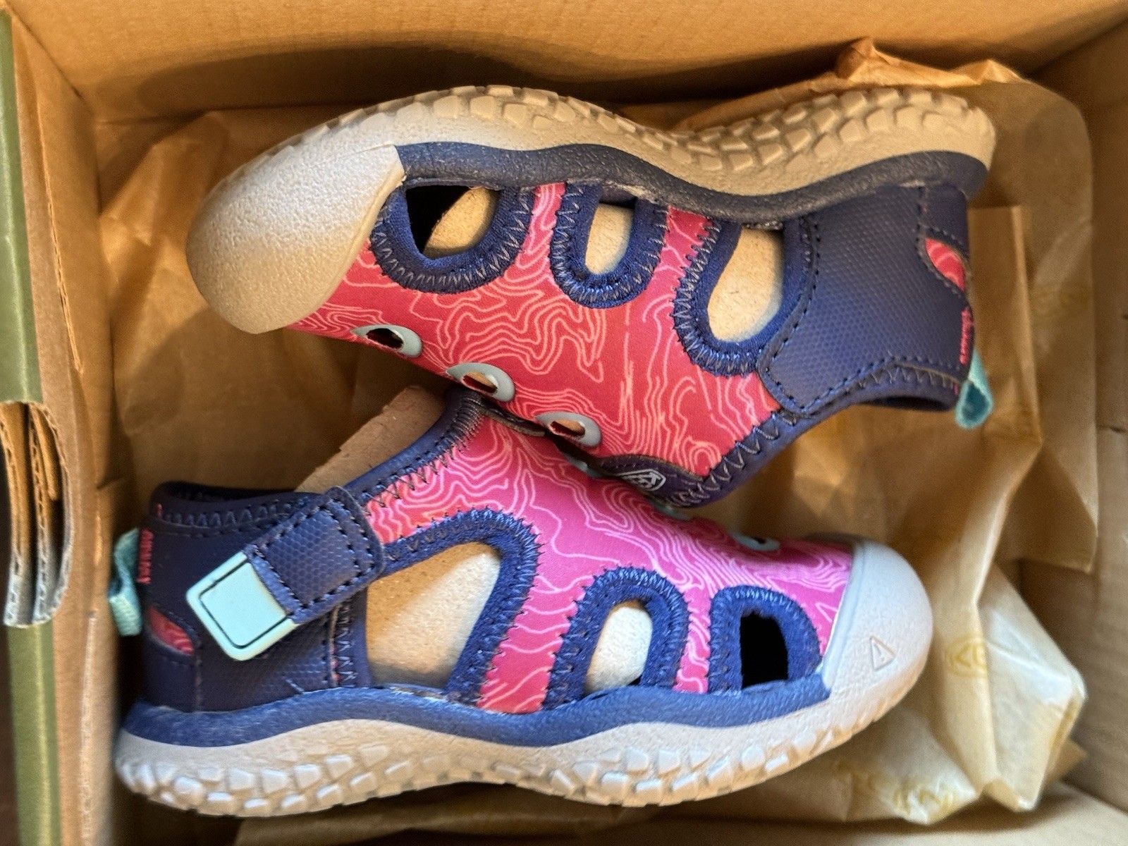 Sandali KEEN taglia 5 TOTS Stingray blu profondità festival fucsia 1027175