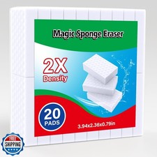 Swiftower 20 Pack Magic Sponges Erasers, 2X Density Long Lasting Melamine Spo
