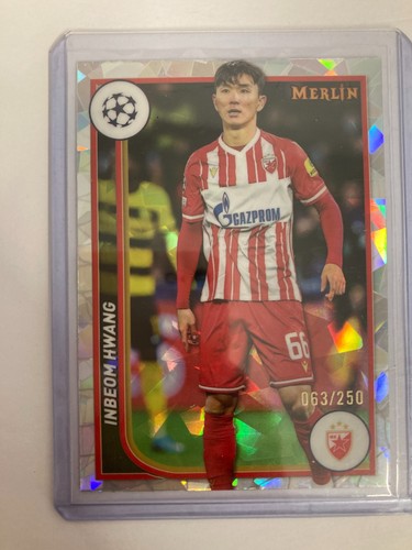 TOPPS MERLIN 2024 INBEOM HWANG CRVENA ZVEZDA PARALLEL 63/250.