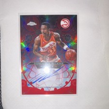 Topps 2025-26 Chrome Dominique Wilkins Chromographs Red Refractor Auto /5 Hawks