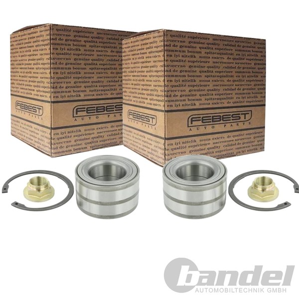 2X Febest RADLAGER-SATZ Hinten Passend FÜR Land Rover Discovery Range |-image