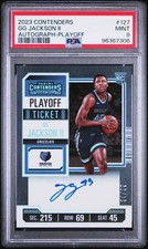 2023-24 Panini Contenders GG Jackson II RC Playoff Ticket #34/99 Auto PSA 9 MINT