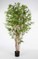 Artplants KüNstlicher Japanischer Bambus Kanayo, 4055 BläTter, GrüN, 210Cm