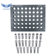 23 Pcs R8 Collet Set 1/16" to 3/4" for Bridgeport with R8 Collet Rack - 48 slot